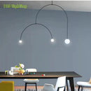 Modern black metal pendant light for contemporary interiors