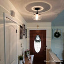 Retro-industrial clear crystal chandelier indoor light