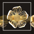 Modern petal-shaped chandelier with LED lighting
