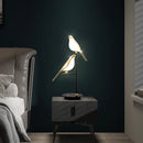 Nomi LED floor lamp postmodern bird golden electroplated luxury reading light