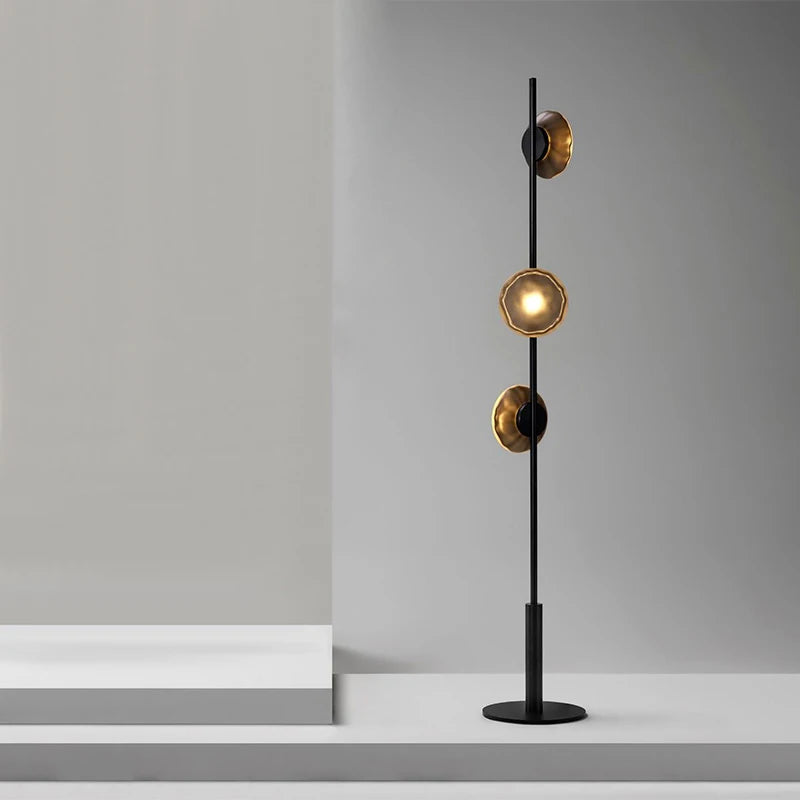 Postmodern Ceto floor lamp in glass and LED