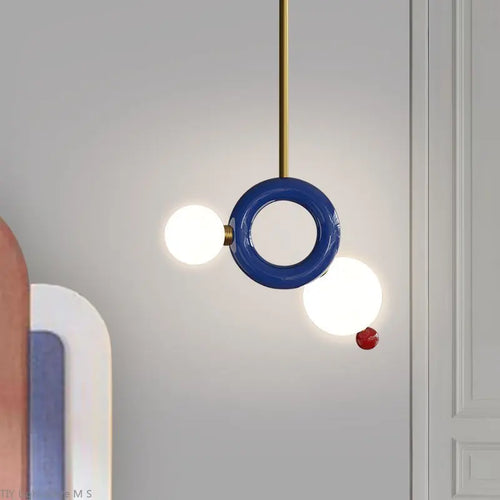 Modern minimalist resin gourd pendant light - vue 2 sur 9