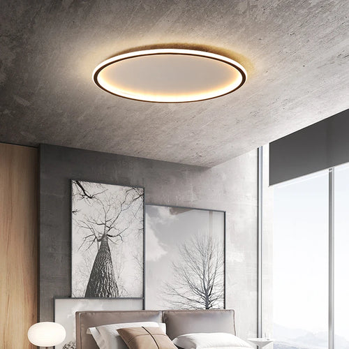 Modern circular ceiling light for an elegant and functional interior - vue 2 sur 10