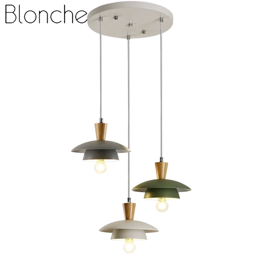 Modern wrought iron chandelier with creative macaron style for interiors - vue 2 sur 8