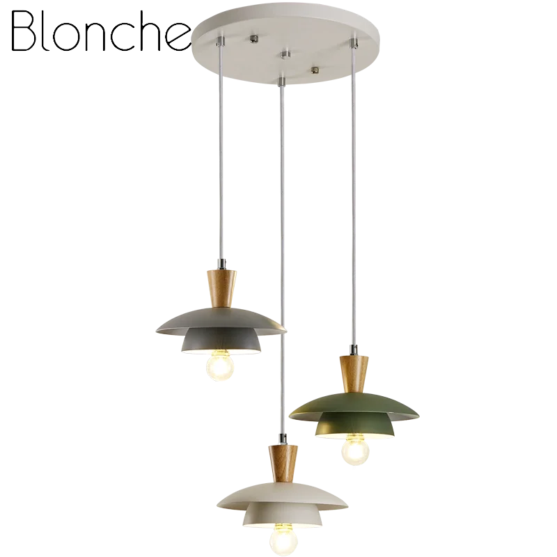 Modern wrought iron chandelier with creative macaron style for interiors