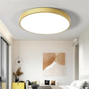 Ultra-slim 5 cm gold LED ceiling light modern round surface mount remote control for foyer and bedroom