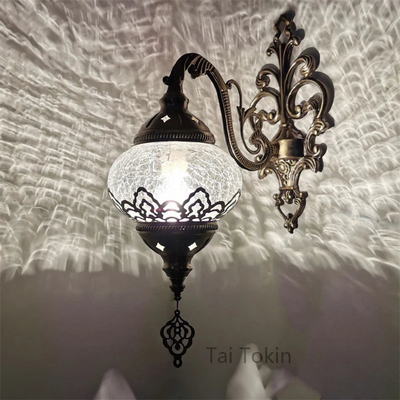 Retro exotic wall light for Turkish decor