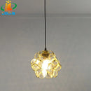 Nordic style glass petal lamp for interior decoration
