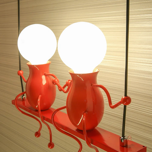 Modern iron humanoid wall light decorative indoor lamp - vue 3 sur 18