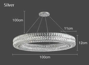 Postmodern crystal pendant light for elegant interiors