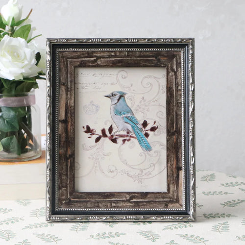 Retro solid wood photo frame for family décor - vue 5 sur 7