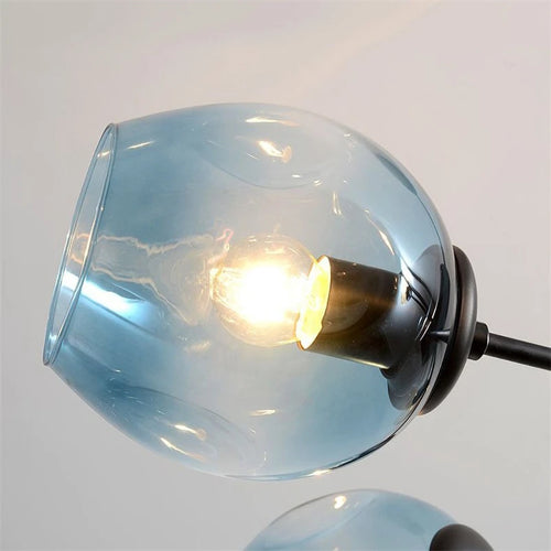 Modern Nordic glass and iron chandelier for decoration - vue 5 sur 16