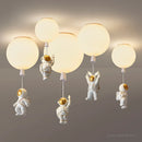 Decorative nordic pendant light for children’s room with playful design