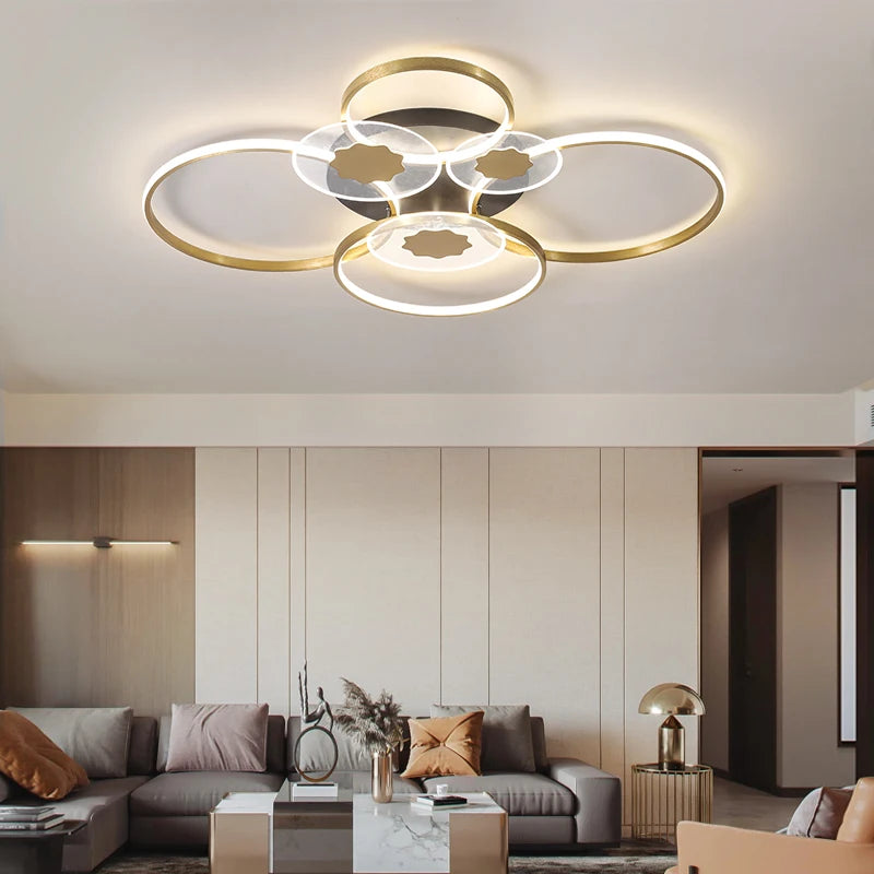 Modern decorative ceiling light for a bright and elegant interior