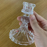 European style glass candle holder for home decor