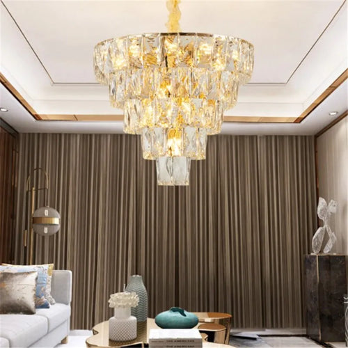 Nordic design crystal chandelier for stylish interiors - vue 5 sur 12