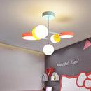Nordic children's cartoon LED pendant chandelier