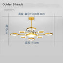 modern square led chandelier with dimmable intensity