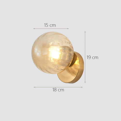 Glass moon wall light for interior decoration - vue 7 sur 14