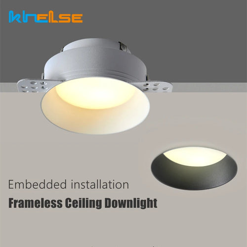 Frameless recessed dimmable LED downlight - vue 2 sur 12