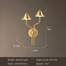 modern copper mushroom led wall light