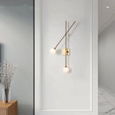 Minimalist glass wall light for modern interiors
