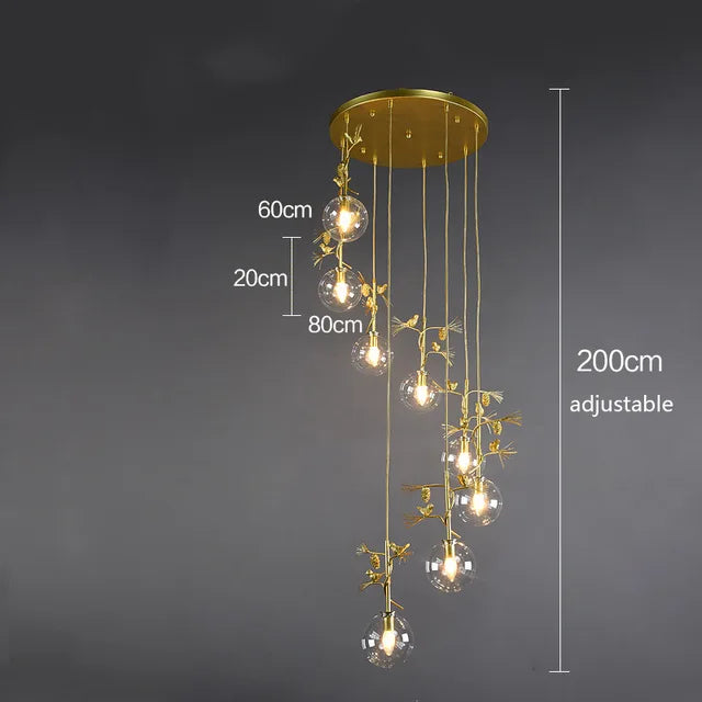 Modern glass pendant light for elegant interiors - vue 13 sur 15