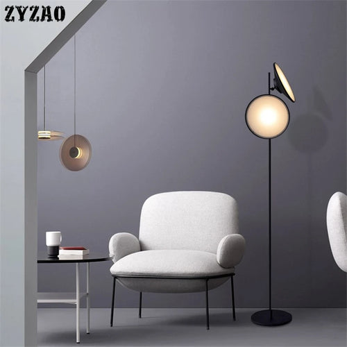 Nordic double head modern iron floor lamp - vue 2 sur 7