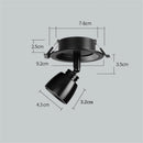 Modern adjustable angle LED ceiling light for kitchen