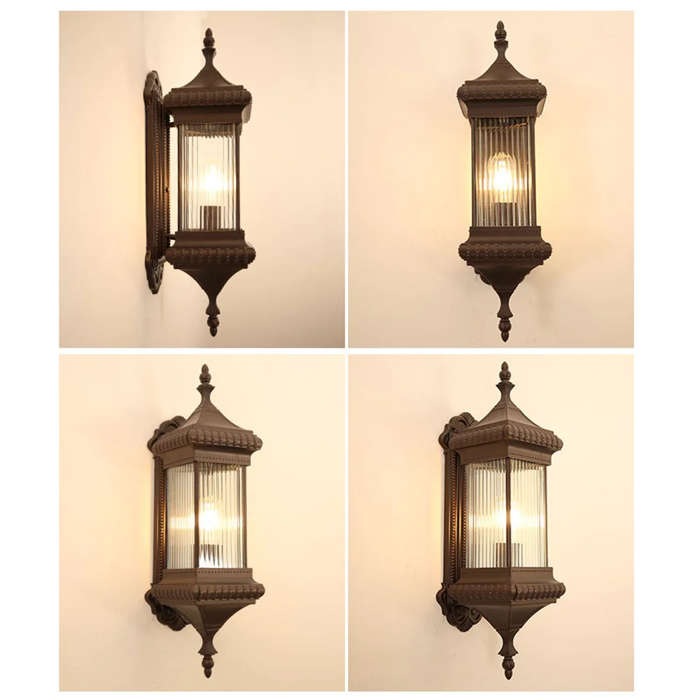 Vintage outdoor wall light sandiy waterproof for garden - vue 5 sur 8