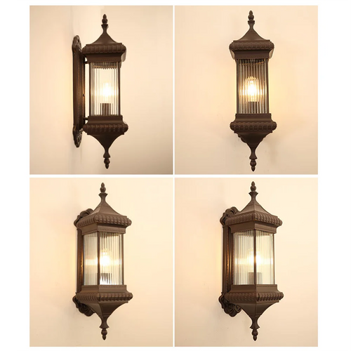 Vintage outdoor wall light sandiy waterproof for garden - vue 5 sur 8