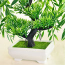 Artificial potted mini bonsai tree for indoor and outdoor decoration