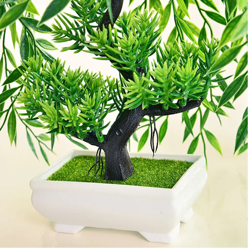 Artificial potted mini bonsai tree for indoor and outdoor decoration - vue 6 sur 7