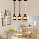American vintage glass pendant light for café and restaurant
