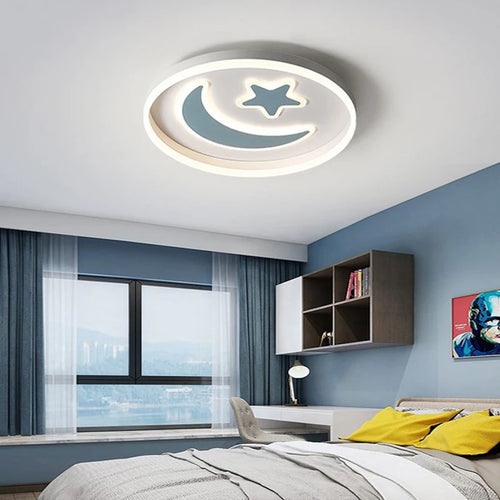 Modern simple dimmable LED ceiling light for home - vue 5 sur 10