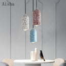 Nordic retro modern cement pendant light for interior decoration