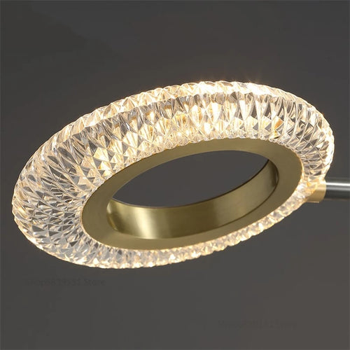 Copper LED ceiling light with high transmission PMMA shade - vue 4 sur 8
