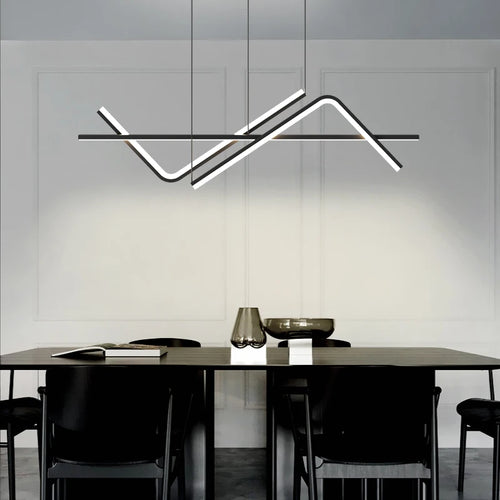 Modern LED chandelier for restaurant hotel café office - vue 2 sur 8