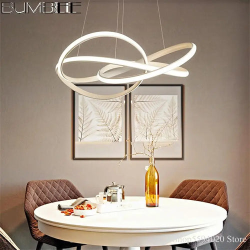 Modern designer chandelier for living room, restaurant or bedroom - vue 2 sur 9