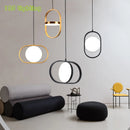 Rotating LED pendant light for café, bar, restaurant and hall