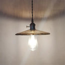 Vintage nordic style glass and brass pendant light