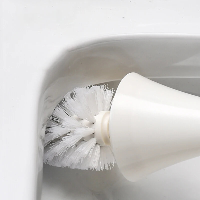 Quick-draining toilet brush practical cleaning tool - vue 3 sur 11