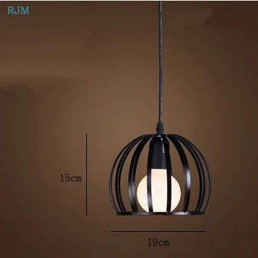 Nordic vintage industrial pendant lights for bars and restaurants - vue 9 sur 10