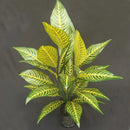 Decorative artificial tropical palm branches plastic