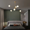 Decorative copper chandelier for a Nordic interior