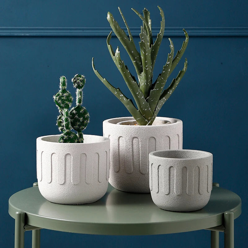 Creative silicone mould for concrete flower pot - vue 3 sur 8