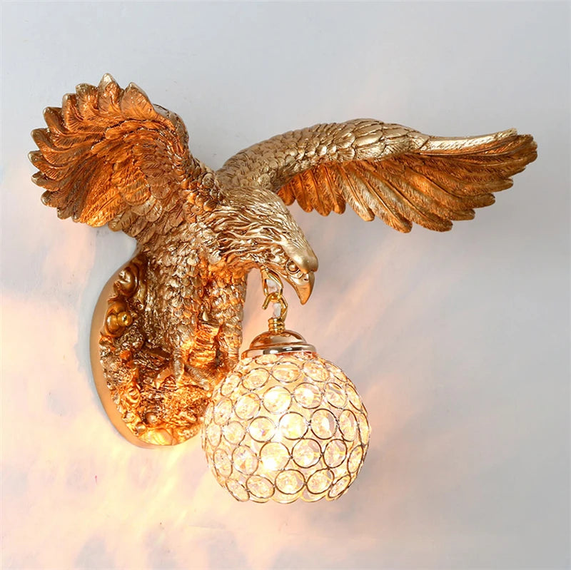 Nordic design resin bird LED wall light