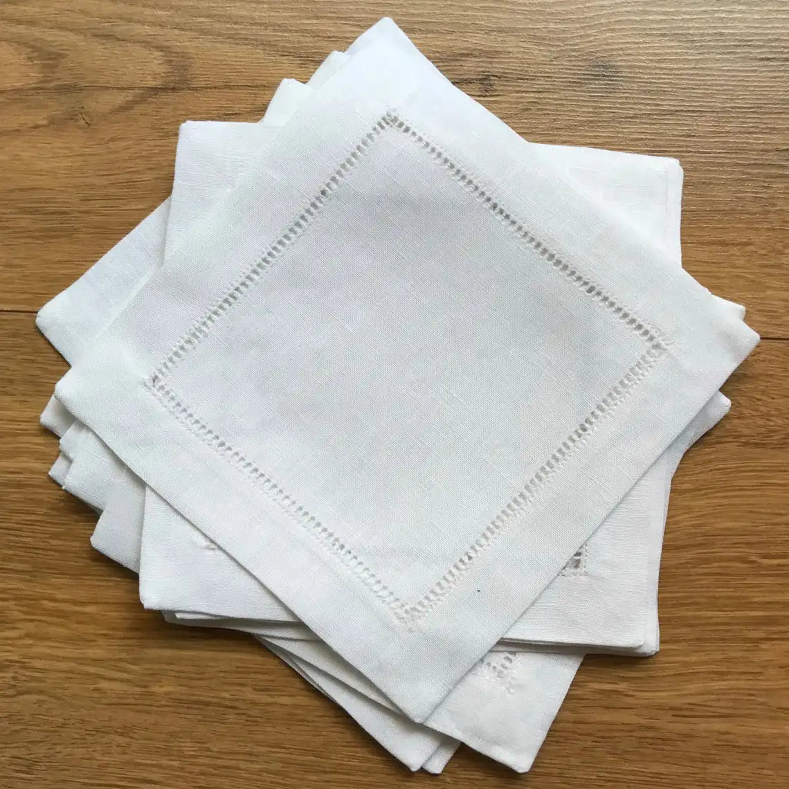 Embroidered lace linen table napkin, European style - vue 10 sur 13