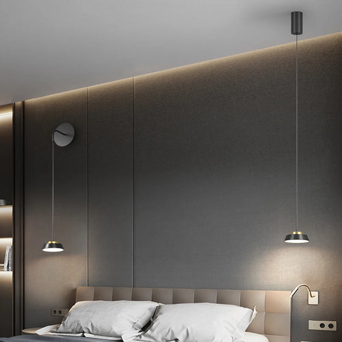 Minimalist luxury bedside pendant light small modern chandelier - vue 4 sur 22