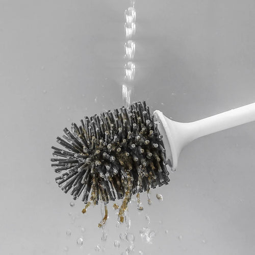 Long-handled silicone wall-mounted cleaning brush - vue 6 sur 10